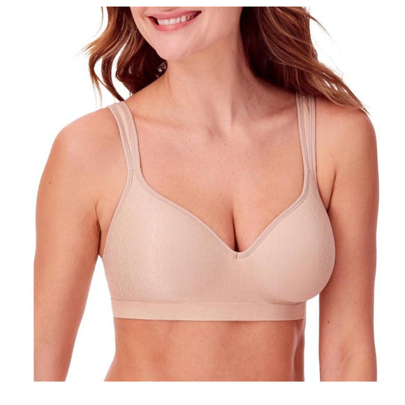 Bali Women's Comfort Revolution Wireless Full-Coverage Bra Almond 42DD DF3463 - Picture 1 of 6